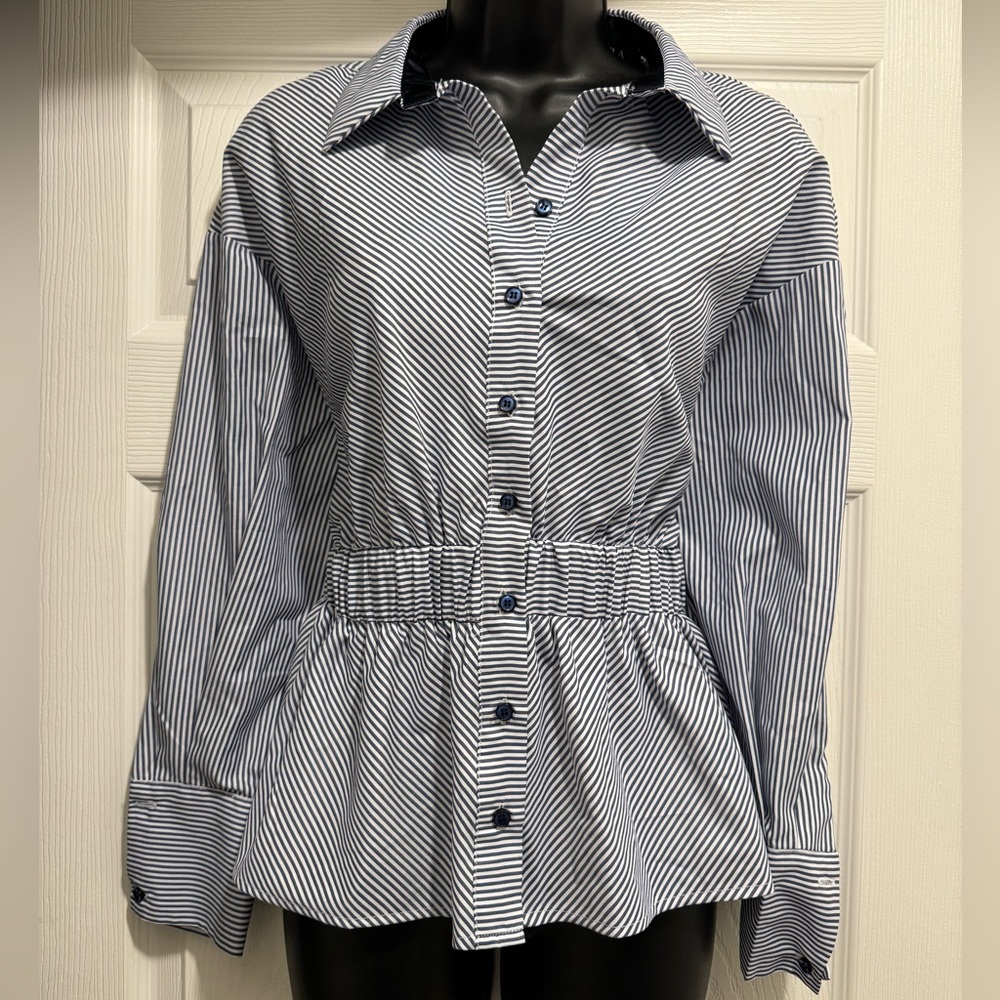 Akira Stripe Button Up